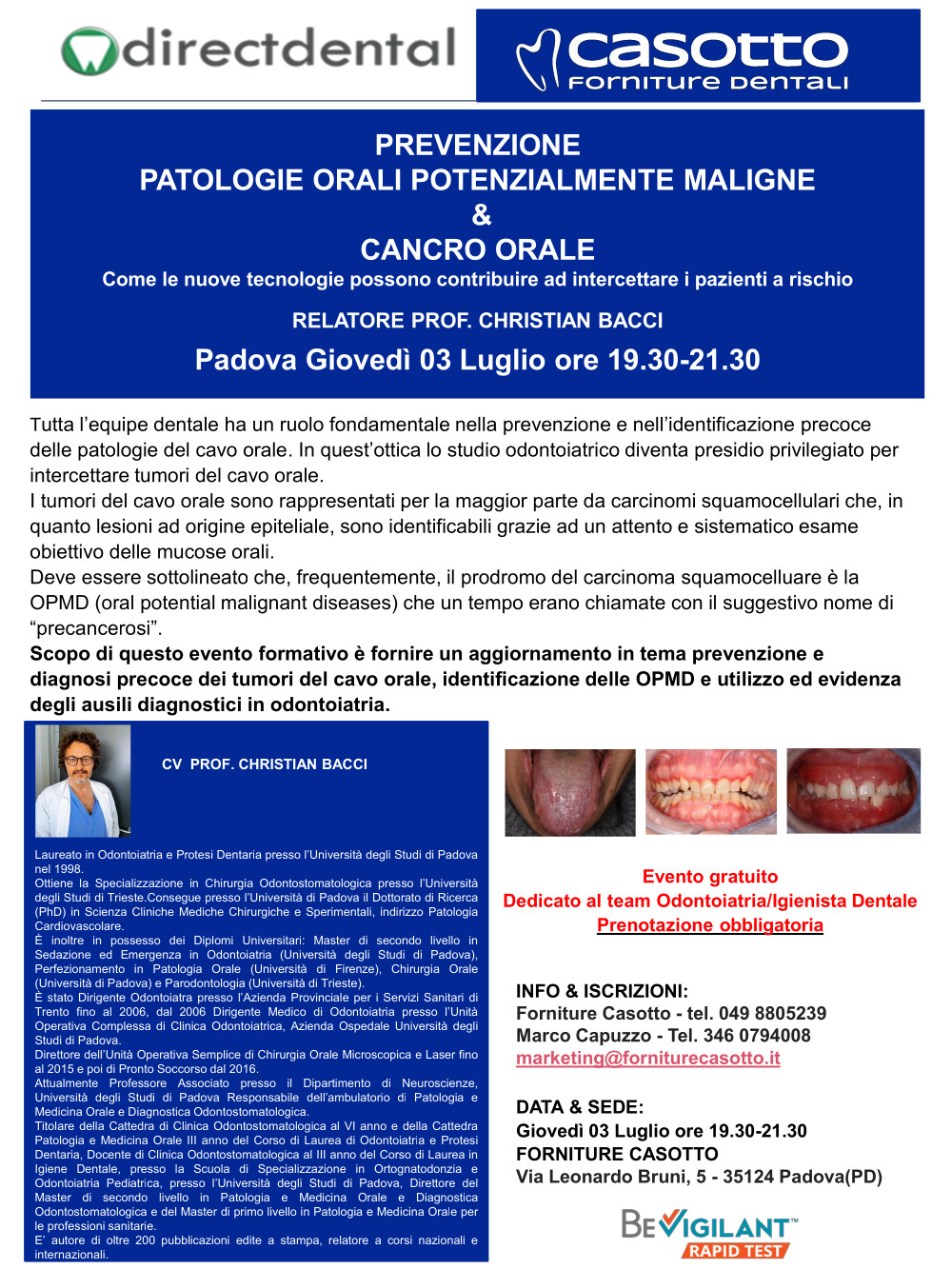 Prevenzione OPMD & cancro orale