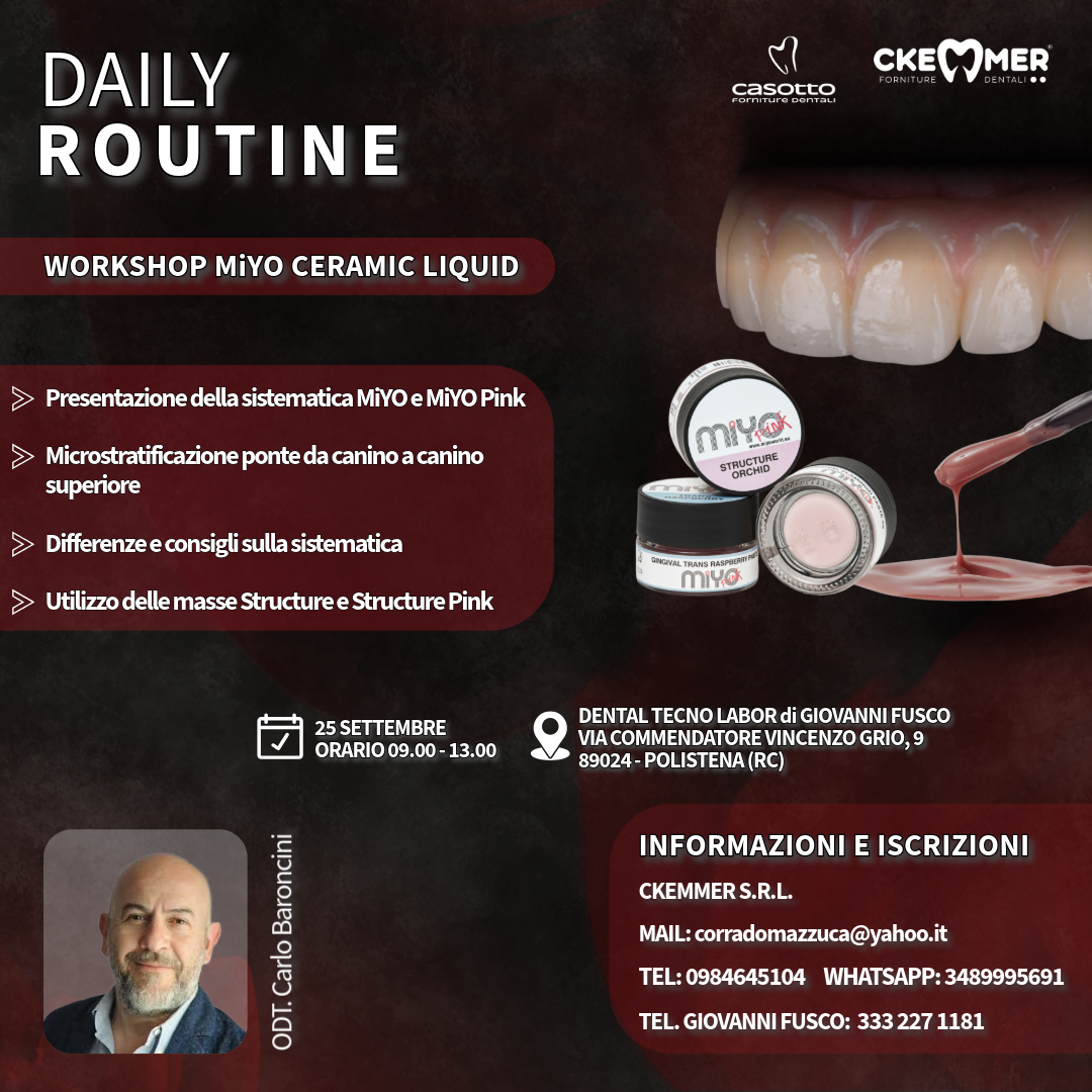 WORKSHOP MiYO: DAILY ROUTINE