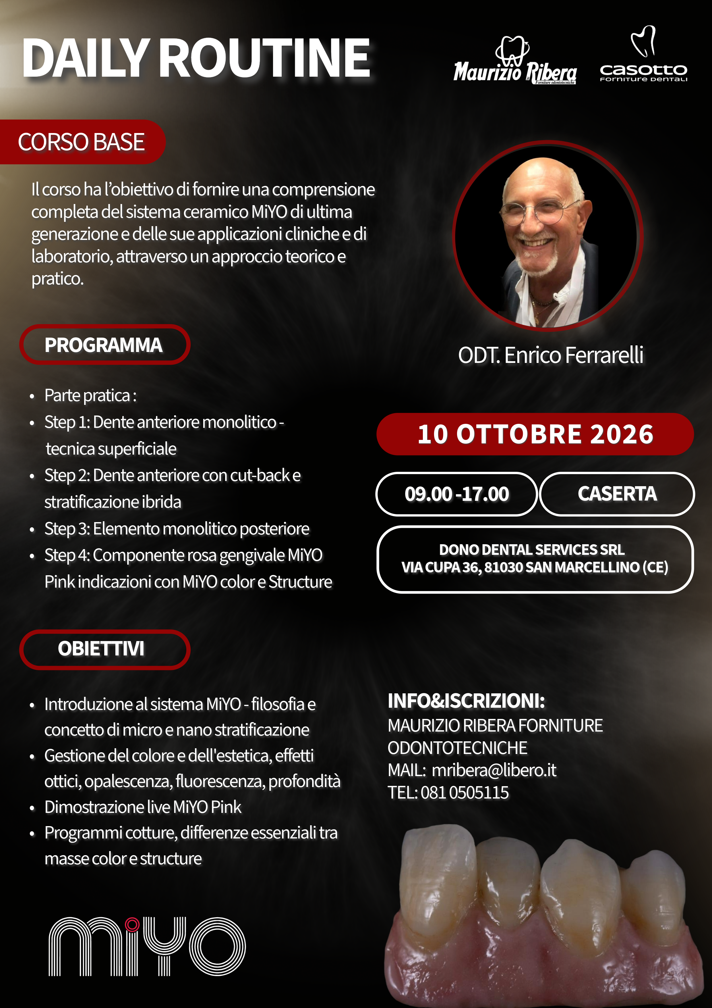 MiYO: DAILY ROUTINE – CORSO ONE DAY